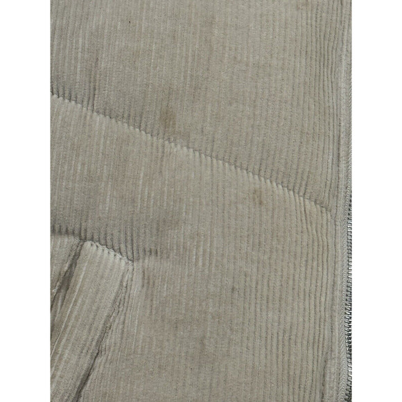 Sebby Corduroy Stone Cream/Tan Puffer Coat jacket Sz Small SEE PICS FOR DEFECTS - Picture 14 of 16